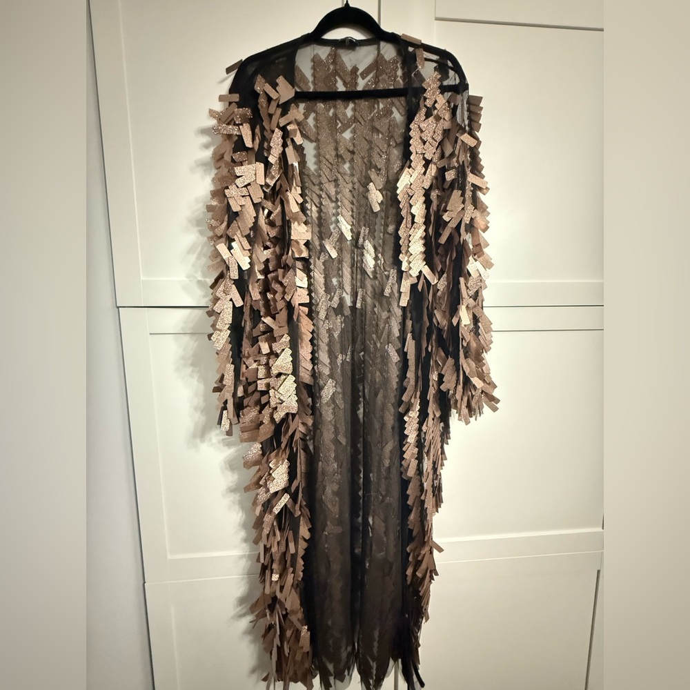 Fashion Nova Making An Entrance Duster – Rose Gold w/ POCKETS!